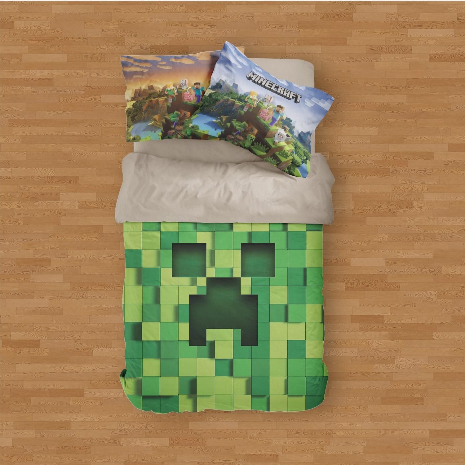 ست خواب چهار تکه ماینکرافت minecraft|سرویس روتختی|تهران, میدان ولیعصر|دیوار