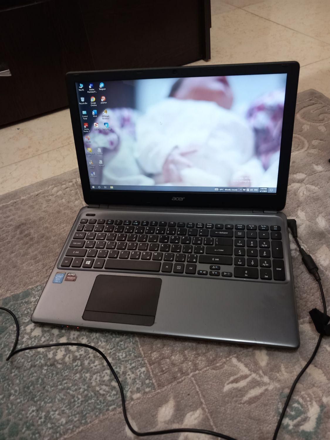لب تاب acer core i 5 و حافظه ssd|رایانه همراه|لنگرود, |دیوار