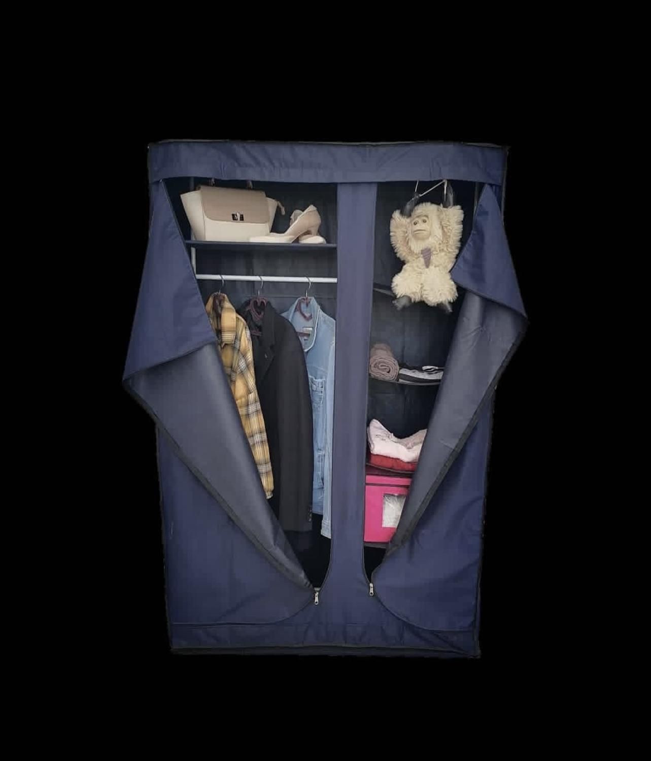 کمد پارچه ای ( برزنتی ) دوقلو|جاکفشی، کمد، دراور|شیراز, سیاه سنگ|دیوار