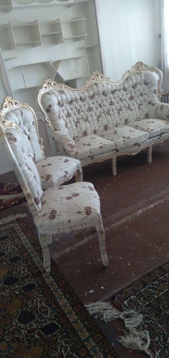 مبل سلطنتی ۹نفره با طرح جدید ومد روز|مبلمان خانگی و میز عسلی|بیرجند, |دیوار