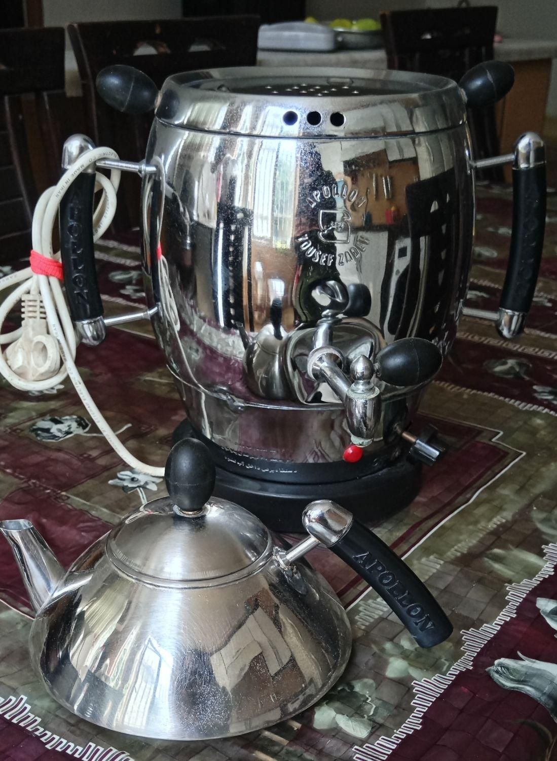 سماور برقی وسبزی خوردکنی|قوری، کتری، قهوه‌ساز دستی|کرمانشاه, |دیوار