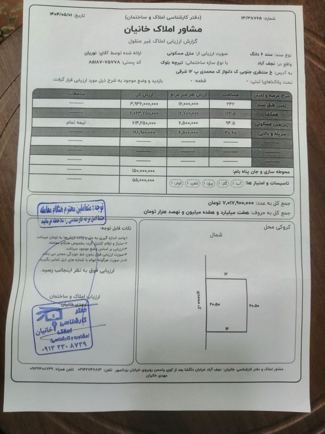 فروش خانه ویلایی 246 متری ۳ خوابه در منتظری جنوبی|فروش خانه و ویلا|نجف‌آباد, منتظری جنوبی|دیوار