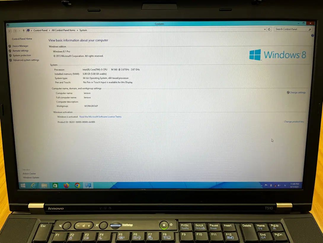 لپ تاپ لنوو core i5 مدل T510 مشابه نو|رایانه همراه|تهران, دولتخواه جنوبی|دیوار