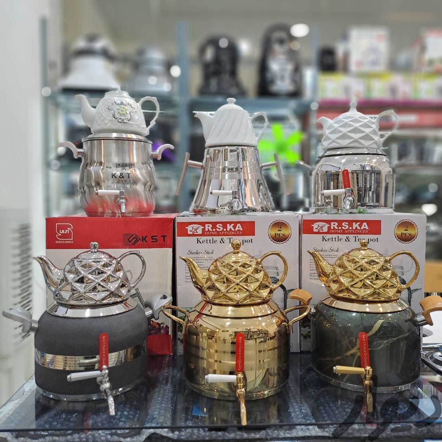 کتری قوری استیل کف چدن ضخیم شیردار رو گازی ارسال|سماور، چای‌ساز، قهوه‌ساز|مشهد, طلاب|دیوار