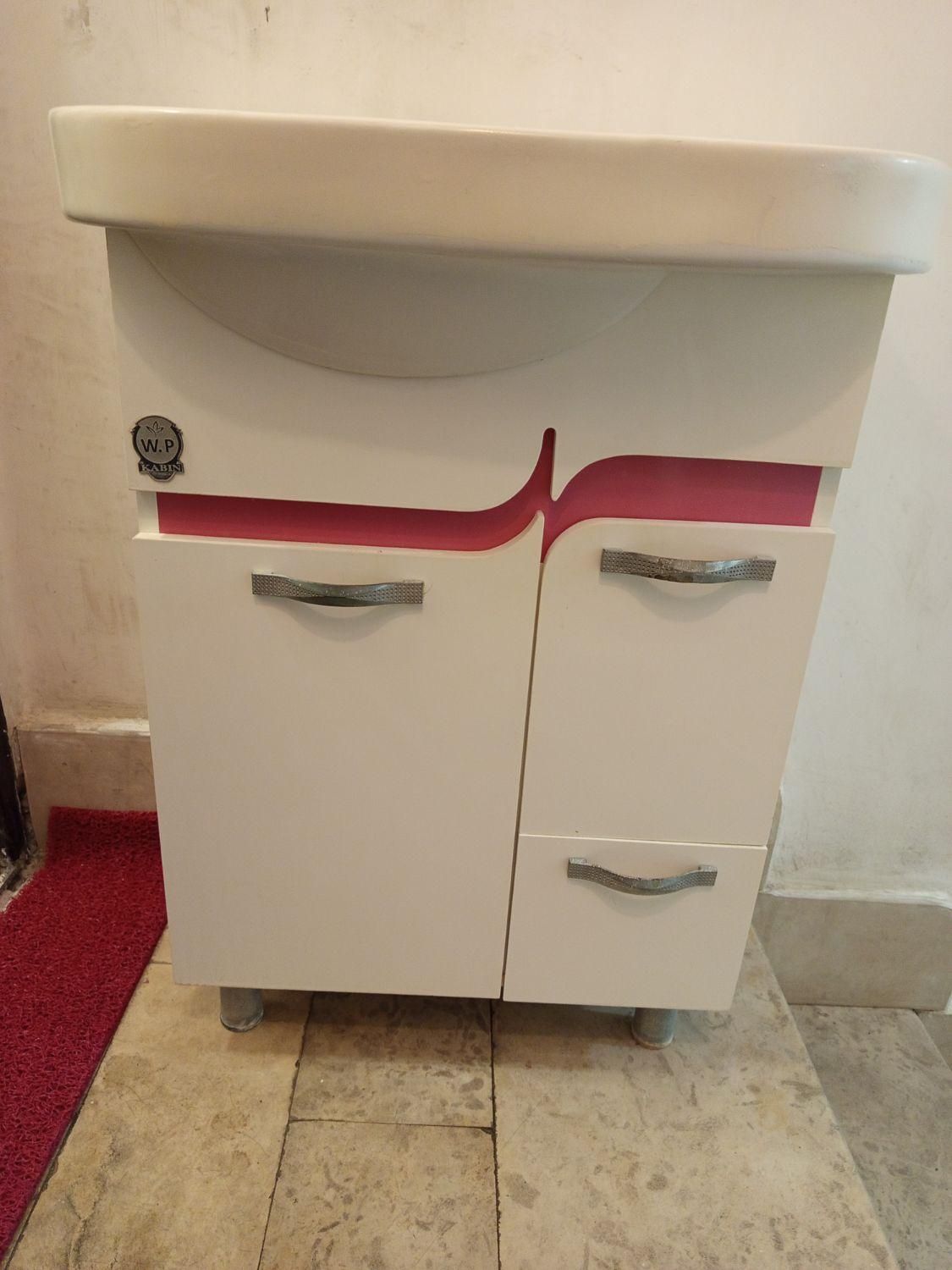 روشویی با کابینت pvc|لوازم سرویس بهداشتی|تبریز, |دیوار