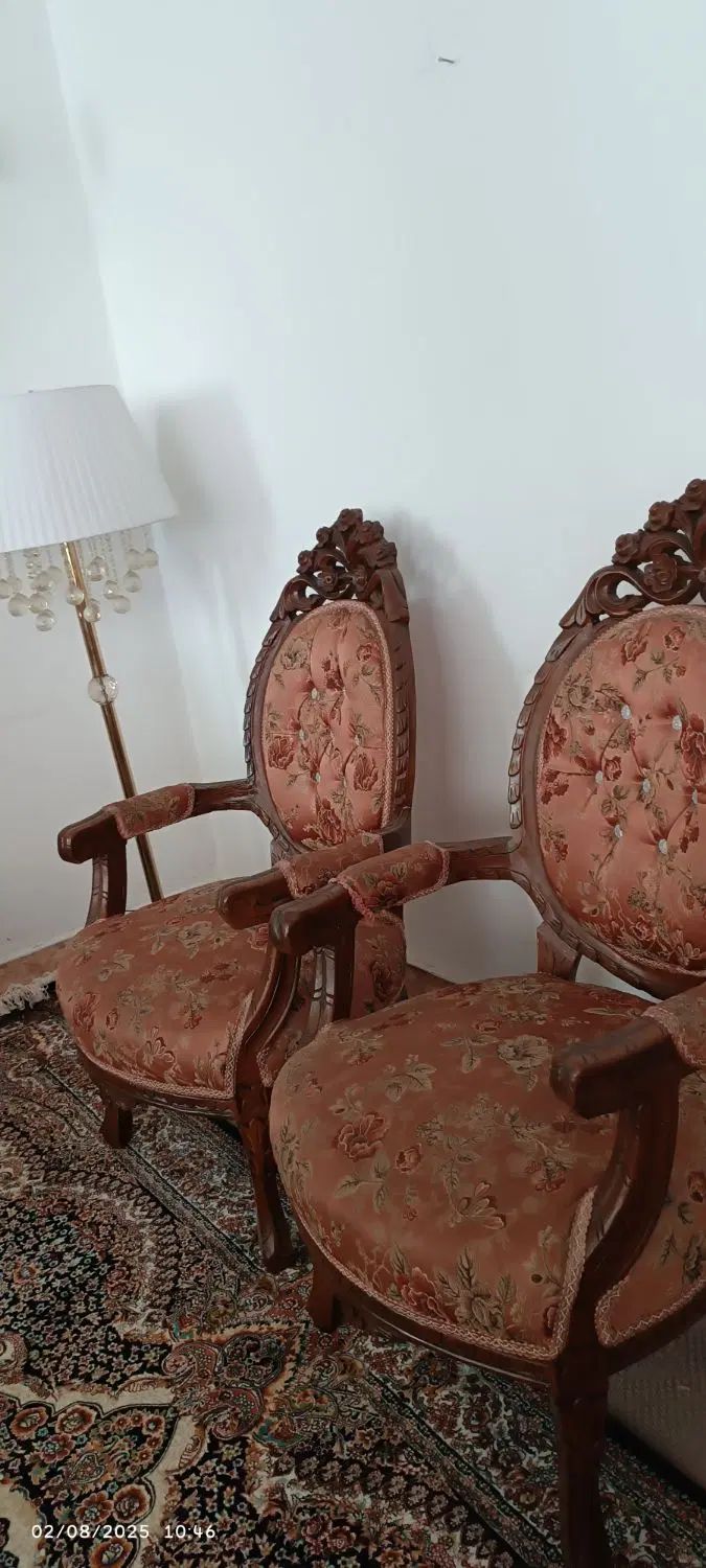 مبلمان سلطنتی با چوب گردو|مبلمان خانگی و میز عسلی|تهران, هفت حوض|دیوار