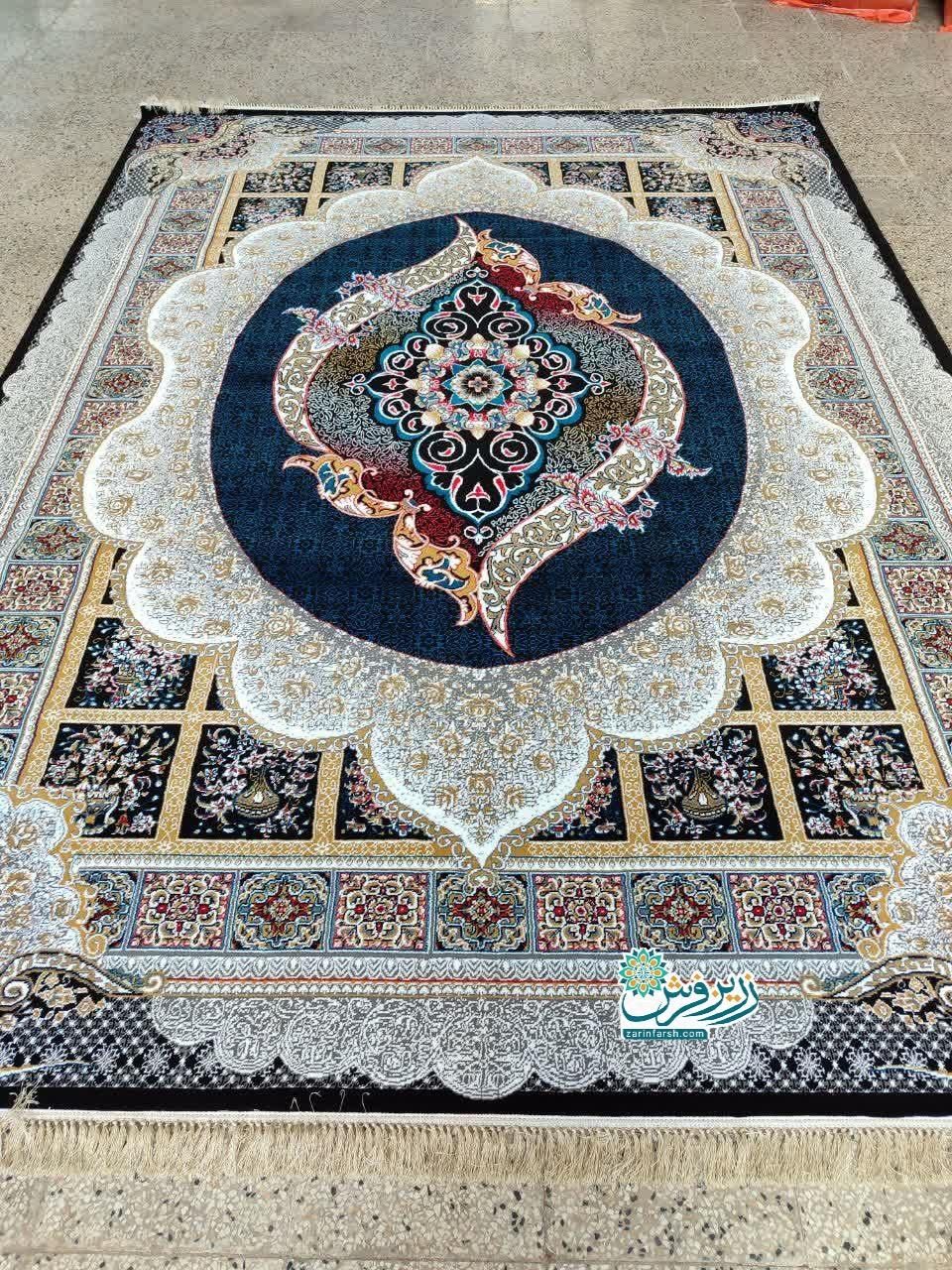 فرش نقشه مانلی ۱۲ - ۹ - ۶ متری نو - ست پشتی، کناره|فرش|شیراز, بازار|دیوار