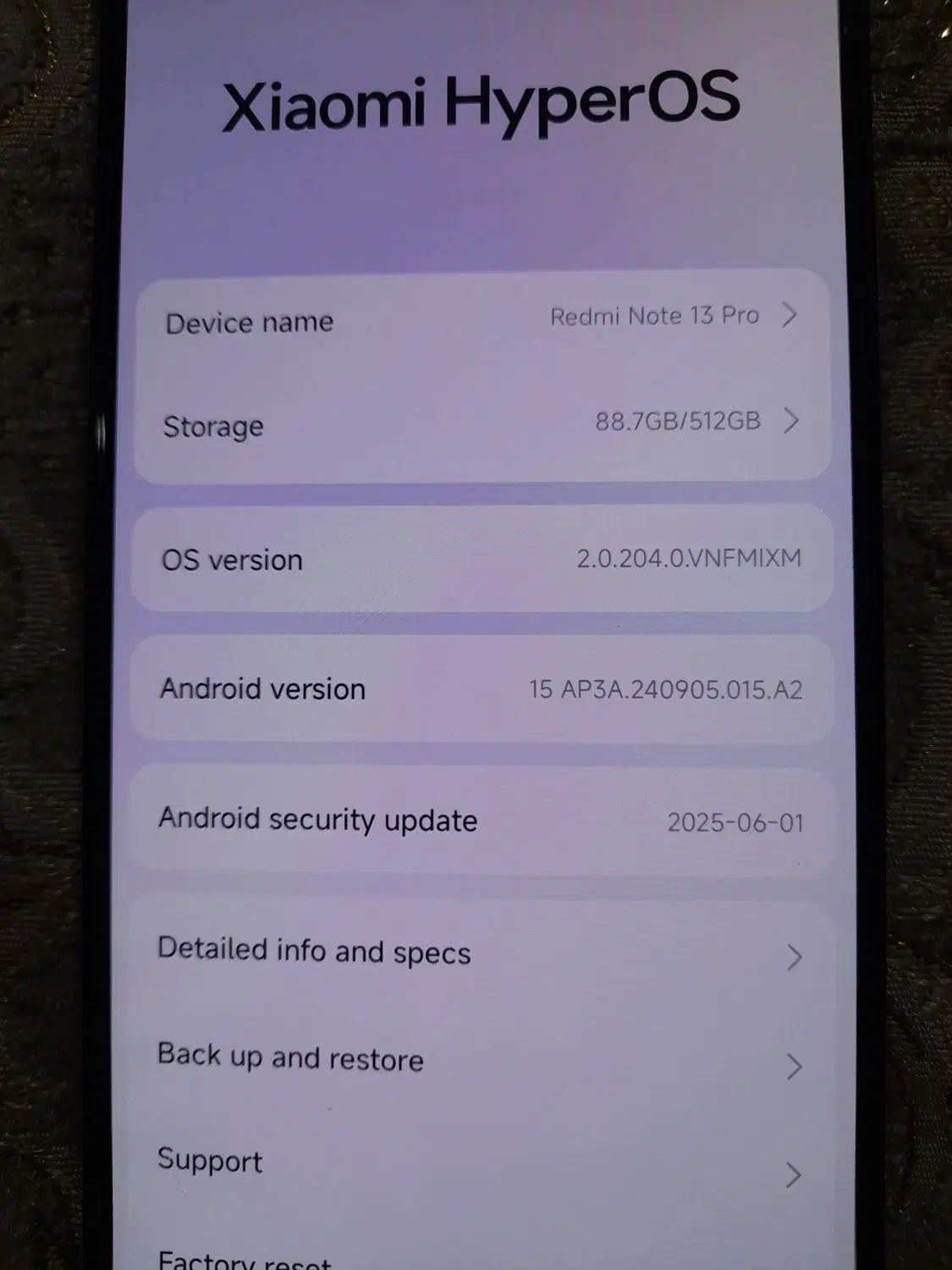 شیائومی Redmi Note 13 Pro با حافظهٔ ۵۱۲ گیگابایت|موبایل|مشهد, حجت|دیوار