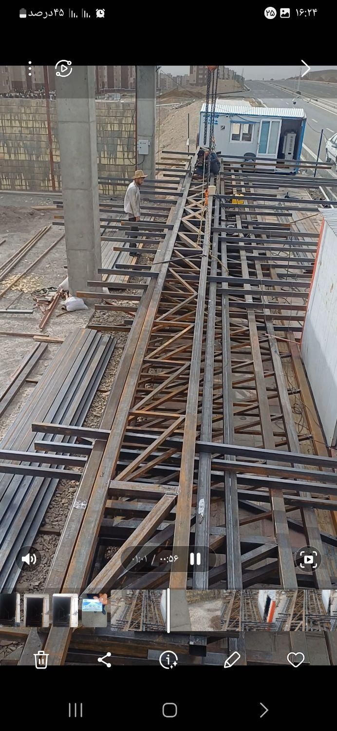 اجرای اسکلت فلزی با کیفیت جوشCO2|خدمات پیشه و مهارت|ازنا, |دیوار