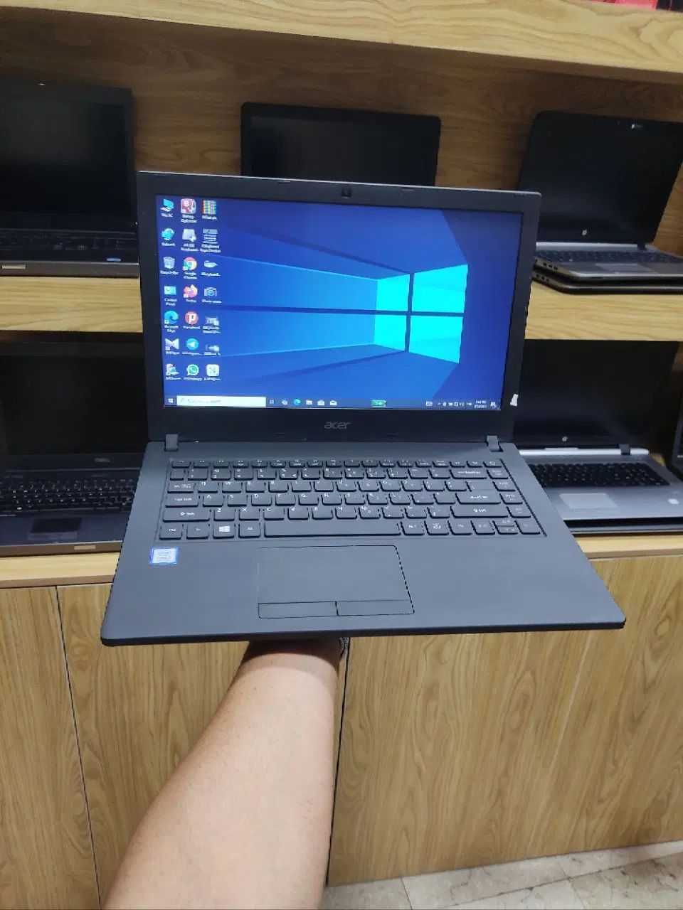 لپتاپAcer p214 i5نسل۸ رم۸/هارد128ssd+500G|رایانه همراه|تهران, استخر|دیوار