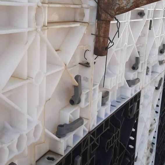 فروش قالب تخت پلاستیکی پین و گوه دار فونداسیون|مصالح و تجهیزات ساختمان|رشت, قاسمیه|دیوار