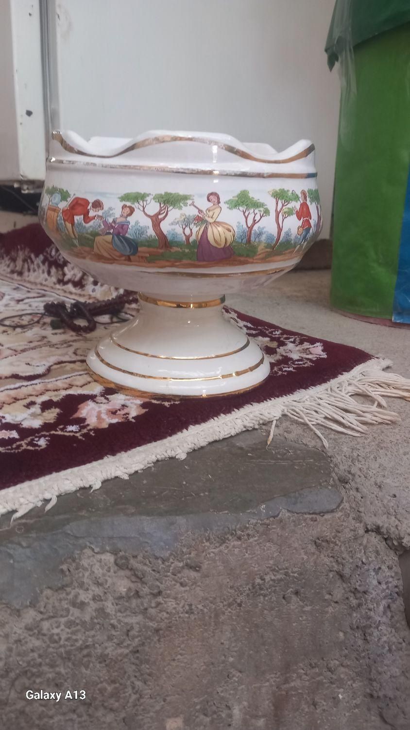 جاشکلاتی و بشقاب طرح گل و بلبل|مجسمه، تندیس، ماکت|سنقر, |دیوار