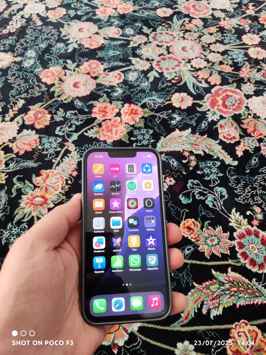 اپل iPhone 13 با حافظهٔ ۱۲۸ گیگابایت13 ماه گارانتی|موبایل|کرمانشاه, |دیوار
