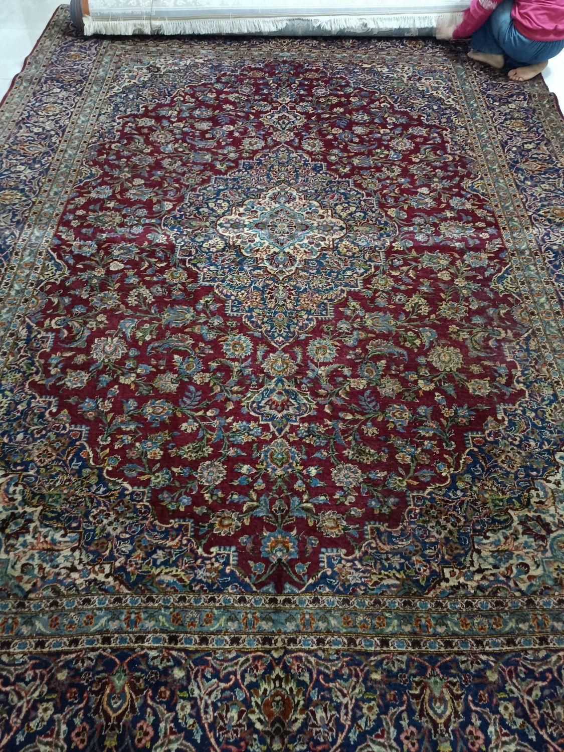 دستباف قدیمی ۱۲ متریی|فرش|گرگان, |دیوار