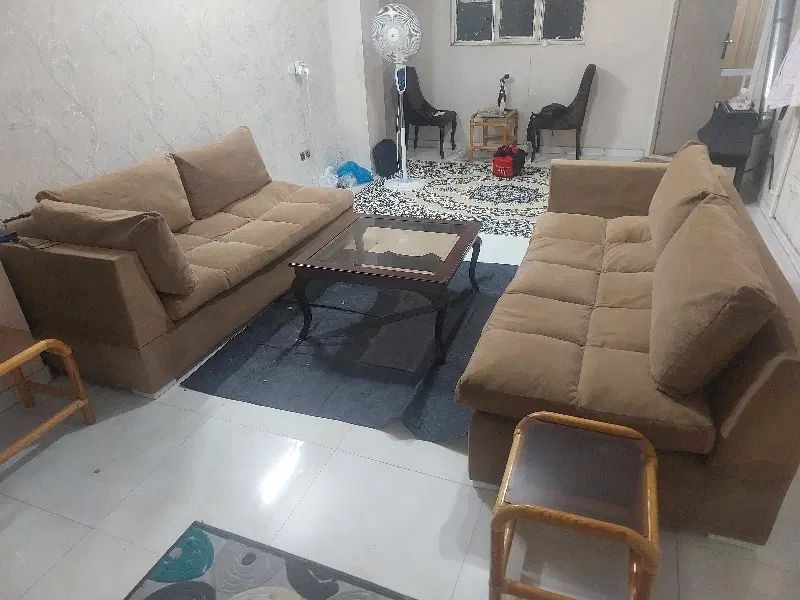 مبلمان راحتی ال به همراه عسلی و جلو مبلی|مبلمان خانگی و میز عسلی|تهران, شهرک امام خمینی|دیوار