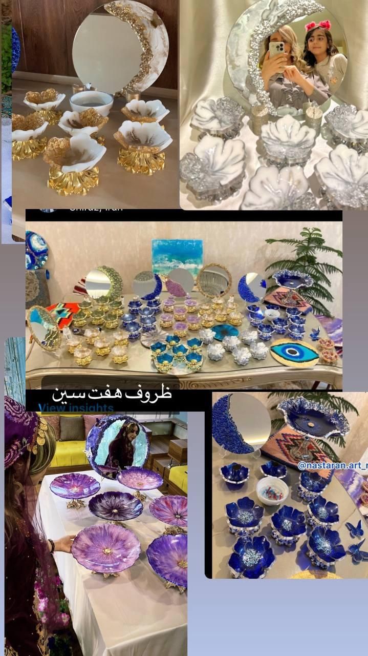 دوره تخصصی ظرف و ظروف و وسایل تزیینی با رزین|خدمات آموزشی|شیراز, آزادگان|دیوار