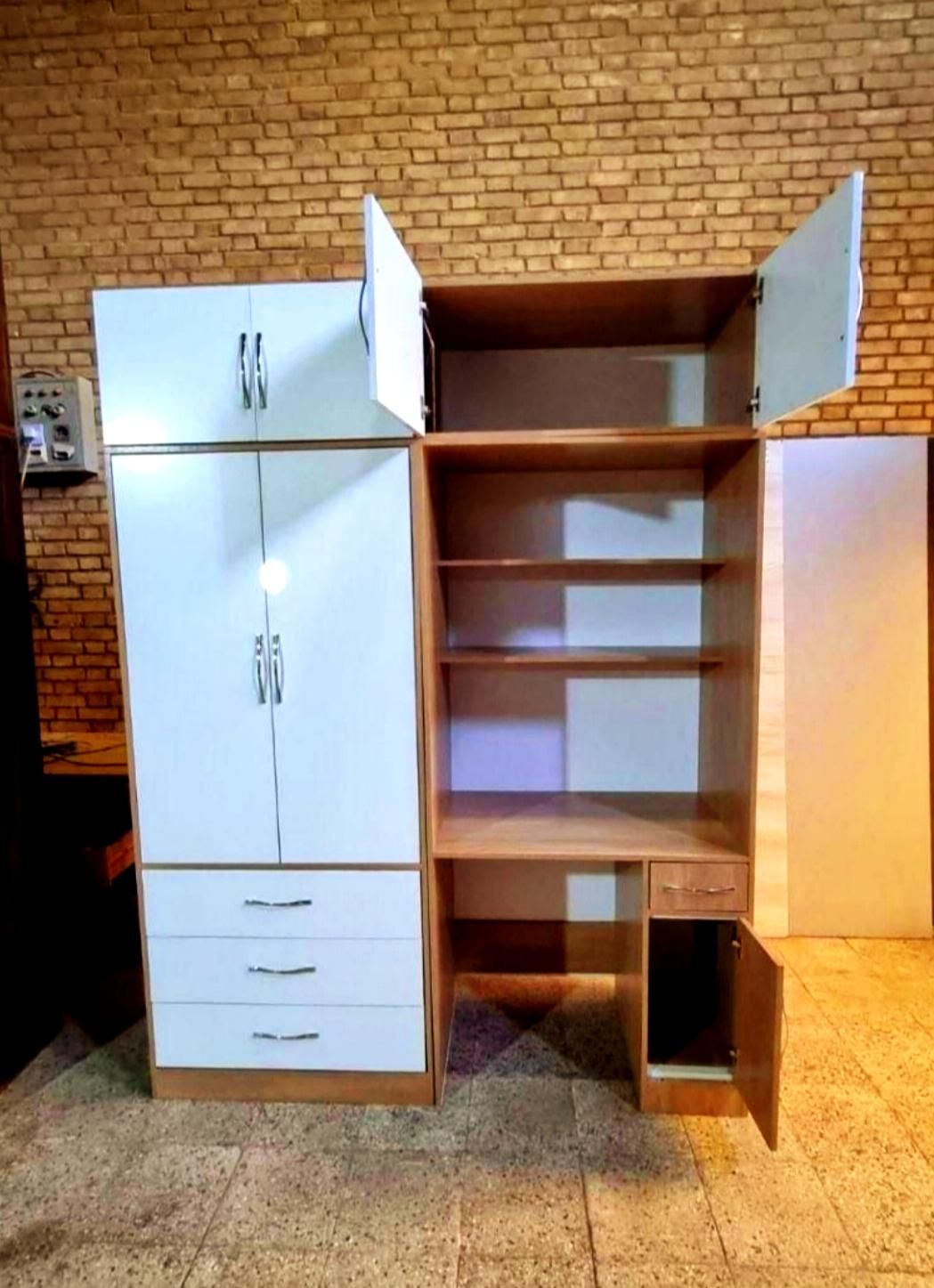 ست کمد و میز تحریر|جاکفشی، کمد، دراور|رشت, گلسار|دیوار