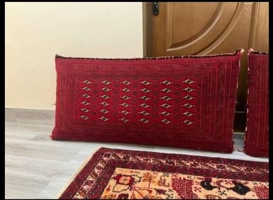 پشتی دستباف عتیقه طلا|پشتی|مشهد, اقبال|دیوار