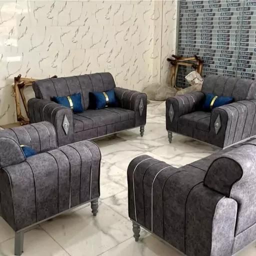 مبل اسکالت ۷ نفره لمسه|مبلمان خانگی و میز عسلی|مشکیندشت, |دیوار