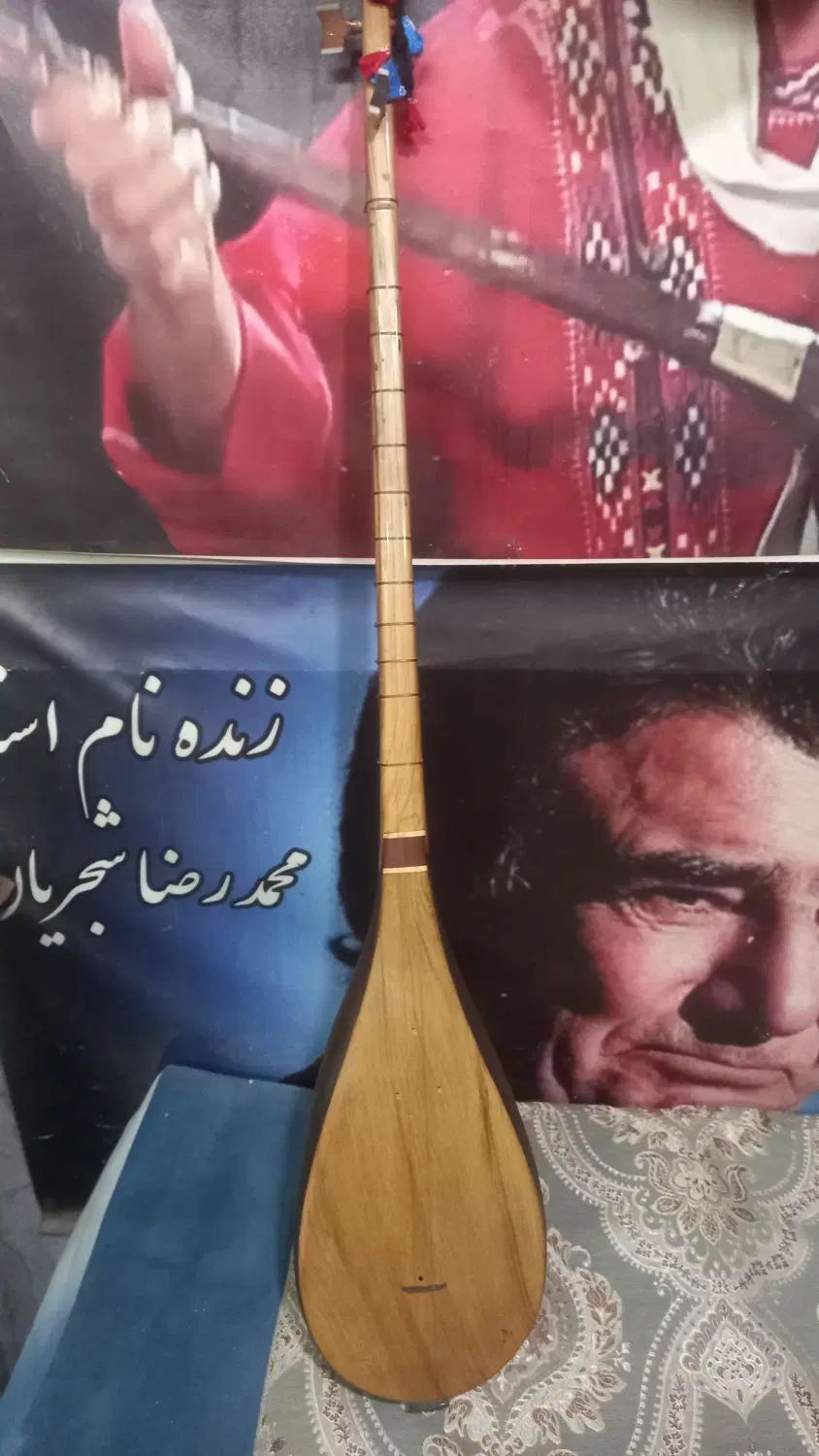دوتار چوب گردو و توت.|سازهای سنتی|مشهد, توس (بلوار توس)|دیوار