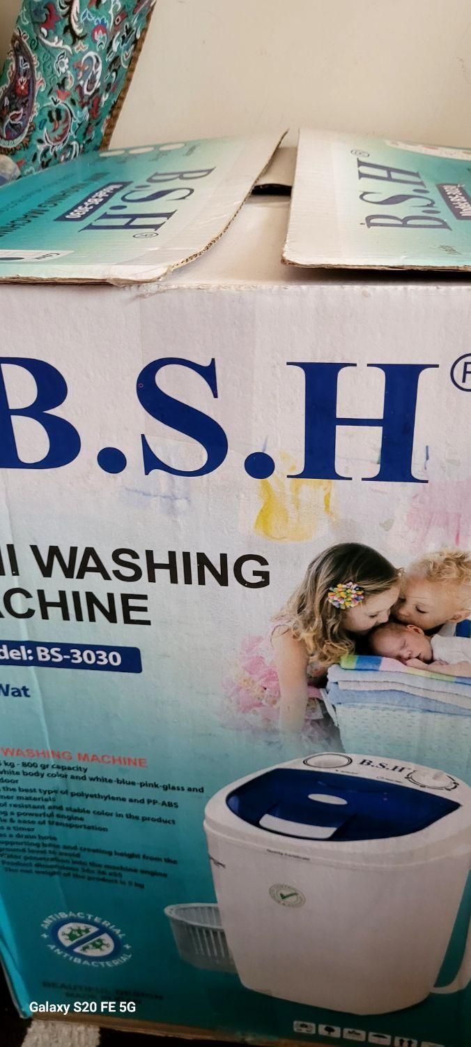 یک عدد مینی واش صفر|ماشین لباسشویی و خشک‌کن لباس|شفت, |دیوار