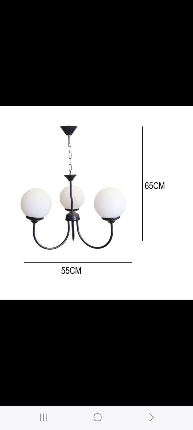 ۳شعله مولکولی۶۸۵|لوستر و چراغ آویز|فردیس, |دیوار