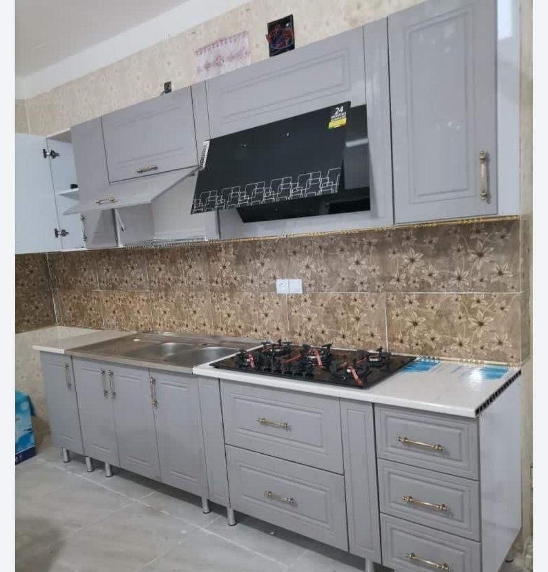 کابینت به همراه صفحه تاپس و دستگیره کامل|مصالح و تجهیزات ساختمان|رشت, جانبازان|دیوار