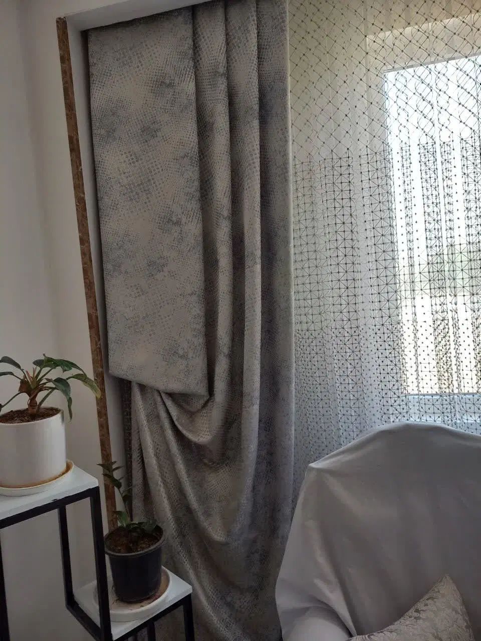 ۷متر پرده و والون|پرده، رانر، رومیزی|تهران, تهرانسر مرکزی|دیوار