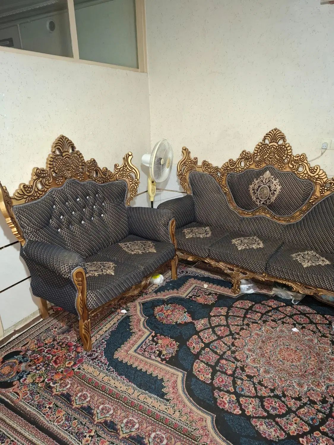 مبل استیل طرح سلطنتی سالم|مبلمان خانگی و میز عسلی|اصفهان, دارک|دیوار