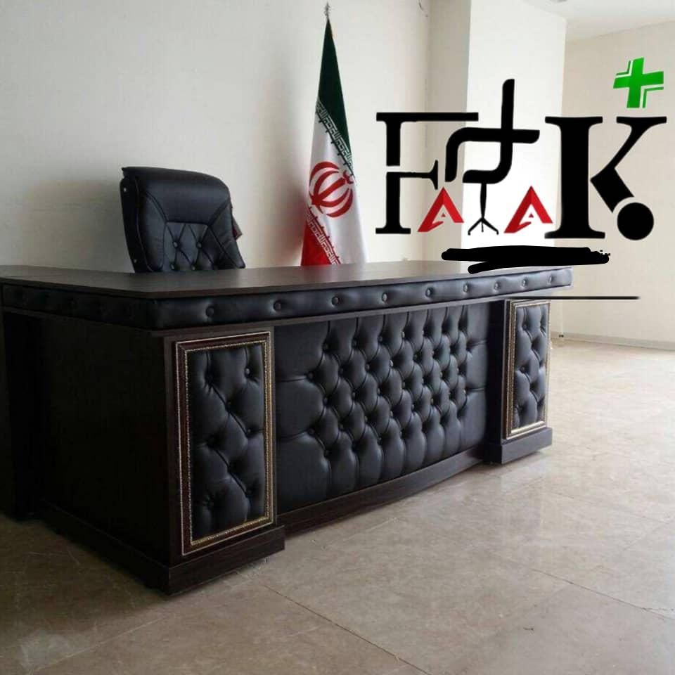 میز وکیوم و صندلی مدیریت لیدا و نیم ست مب‌ل|دفتر کار|رشت, آزادگان|دیوار