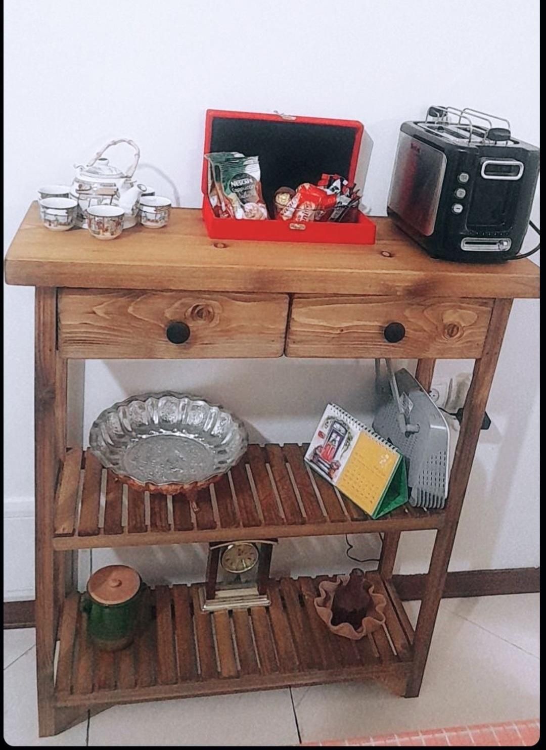 استند قهوه ساز کافی بار کشو دار چوبی میز بار|مبلمان خانگی و میز عسلی|تهران, اتابک|دیوار