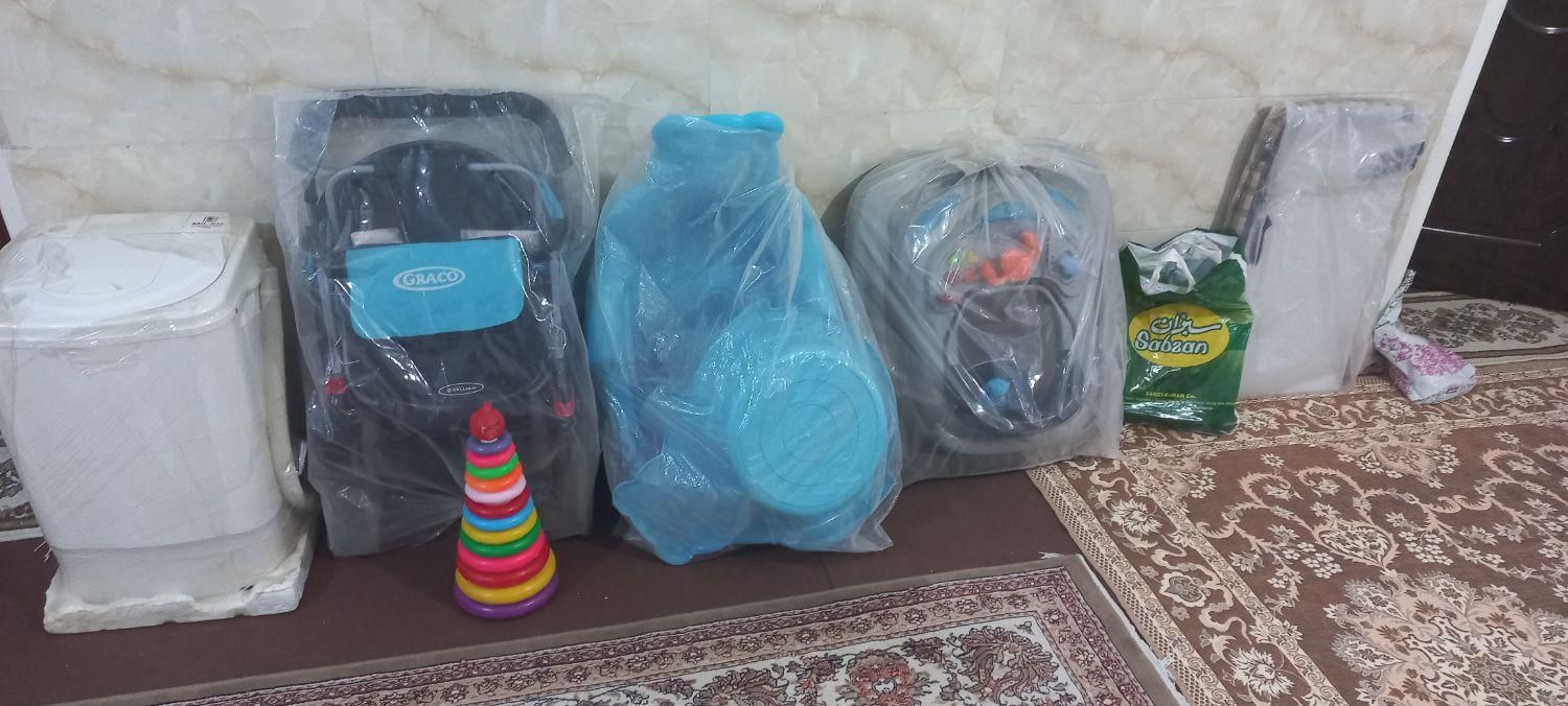 کهنه شور،کالسکه،روروئک،تاب،سرویس لگن نوزاد|اسباب و اثاث بچه|ماهدشت, |دیوار