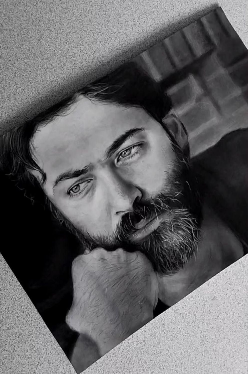 نقاشی سیاه قلم|تابلو، نقاشی، عکس|بجنورد, |دیوار
