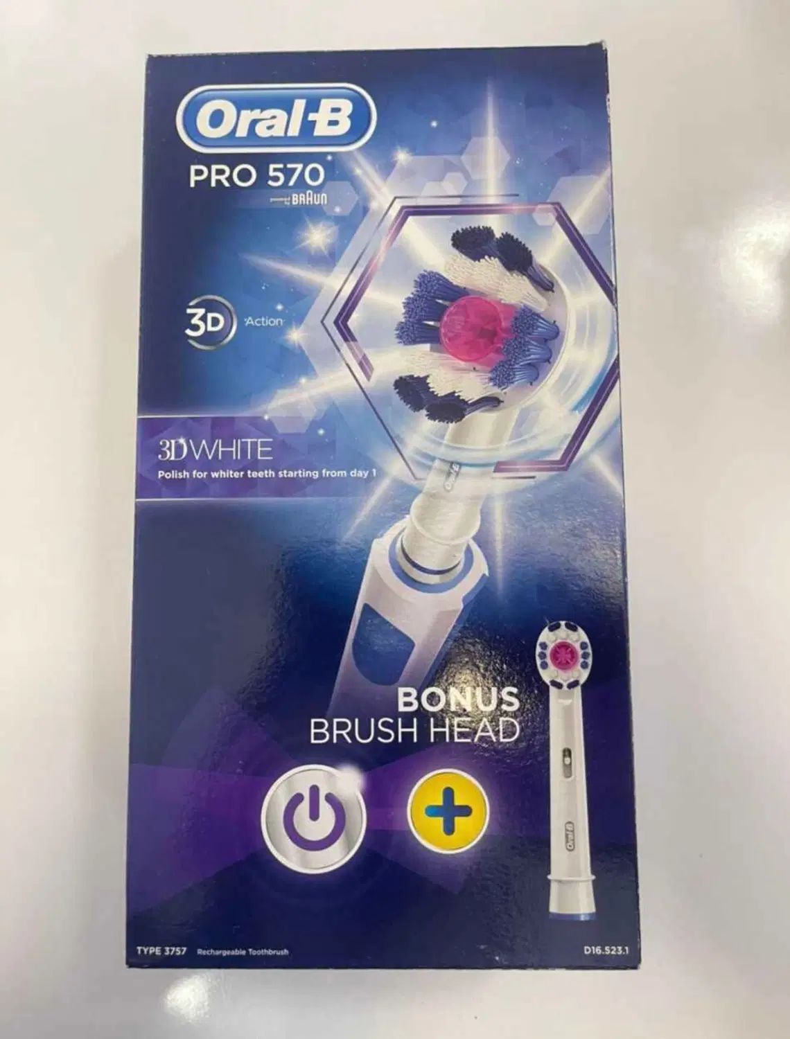 مسواک برقی oral B سری pro570 مدل 3D white|آرایشی، بهداشتی، درمانی|کرج, بنیاد|دیوار