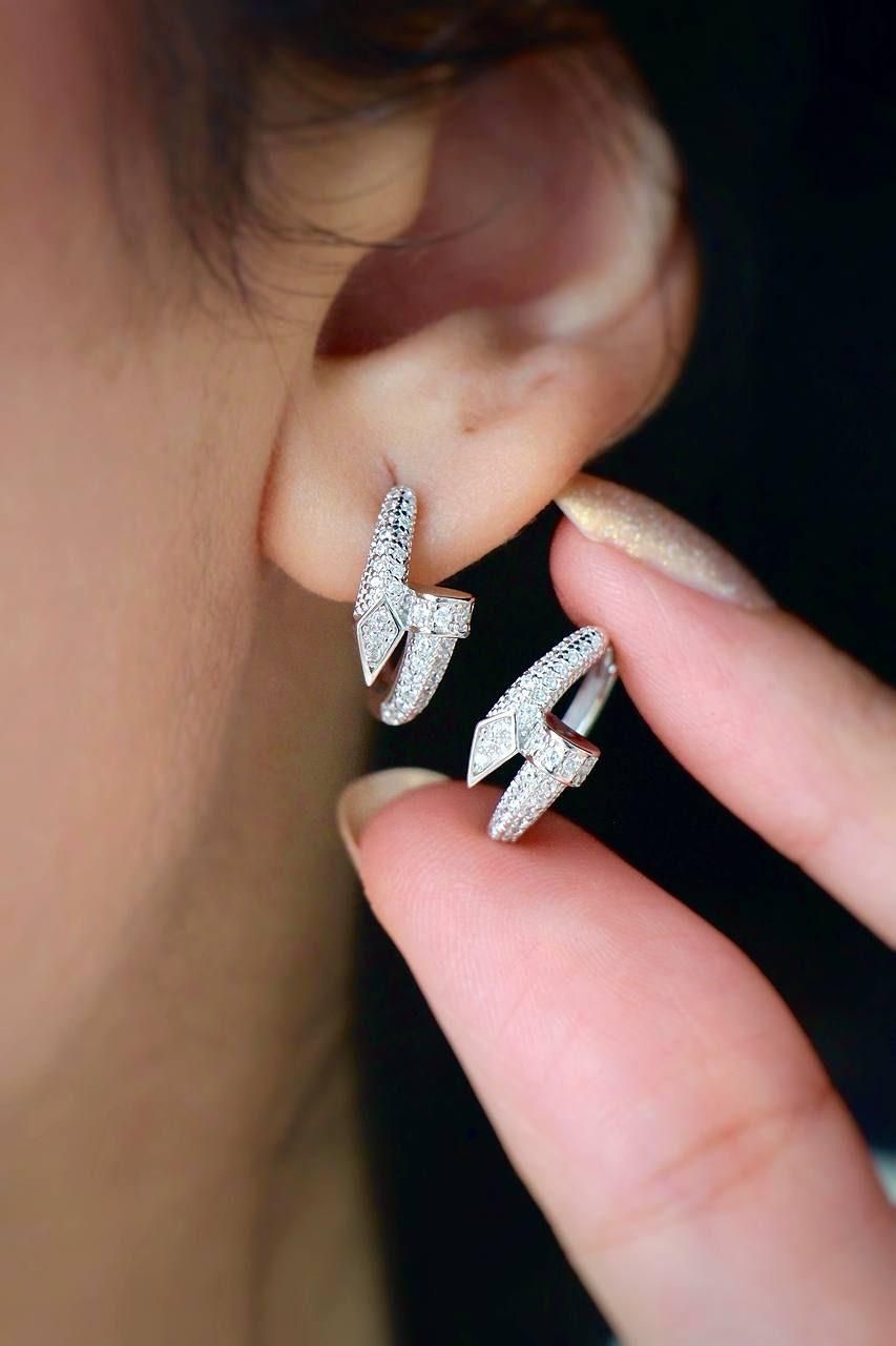 گوشواره های حلقه ای نقره (چک ،حکمت،تامین اجتماعی )|جواهرات|کرمانشاه, |دیوار