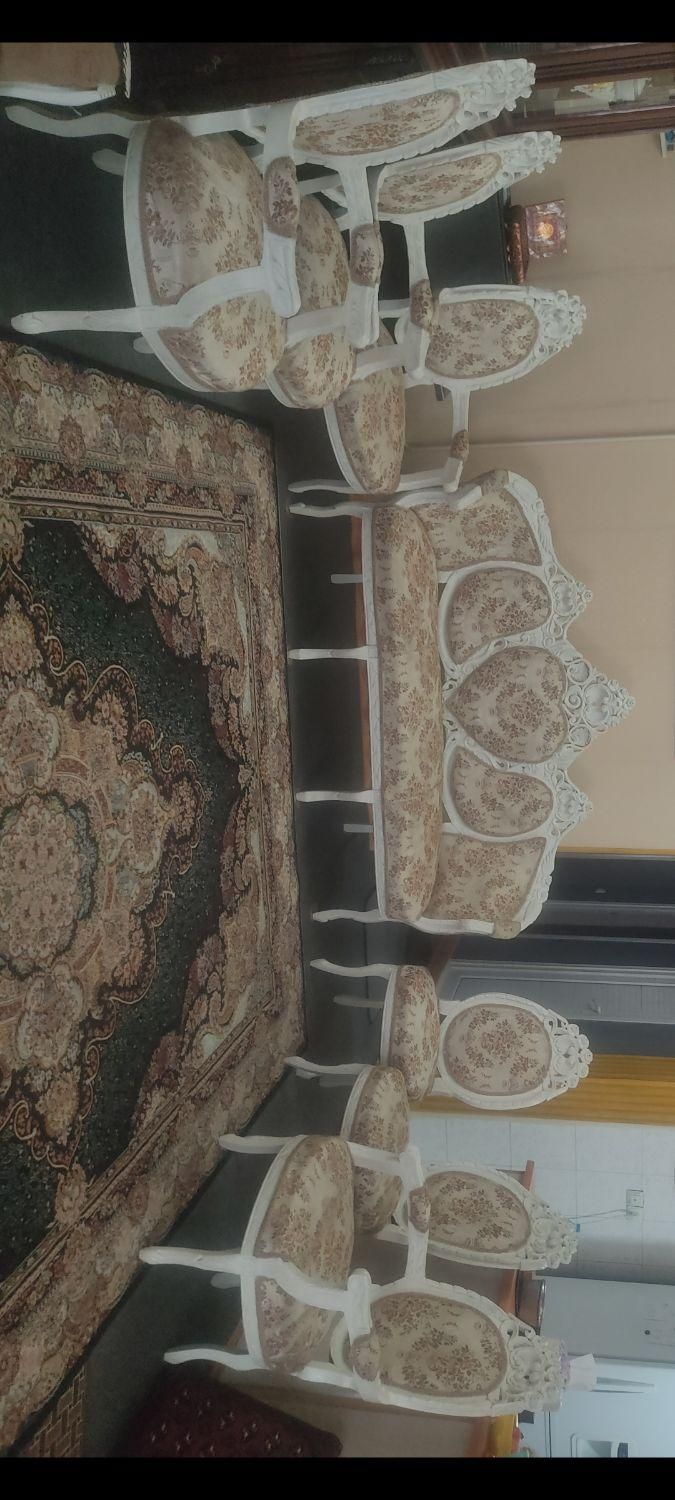 مبل سلطنتی ۹نفره|مبلمان خانگی و میز عسلی|گرگان, |دیوار