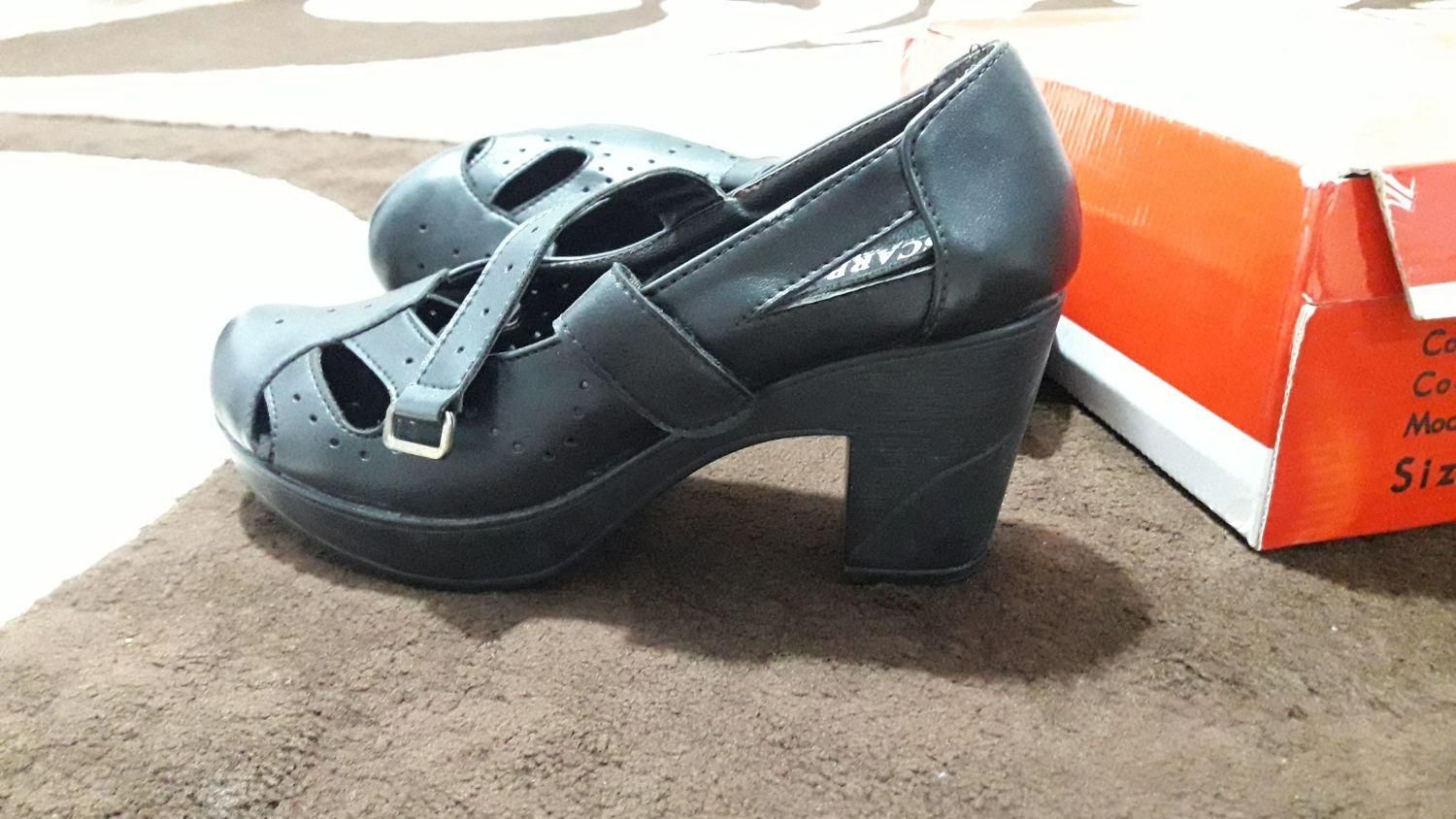 کفش چرم مشکی ۳۹|کیف، کفش، کمربند|فومن, |دیوار