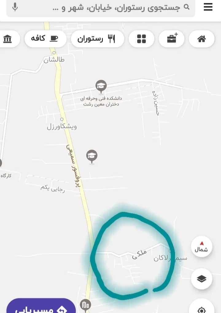 فروش زمین در کوچه ملکی قبل از لاکان شهر|فروش زمین و ملک کلنگی|رشت, لاکان شهر|دیوار