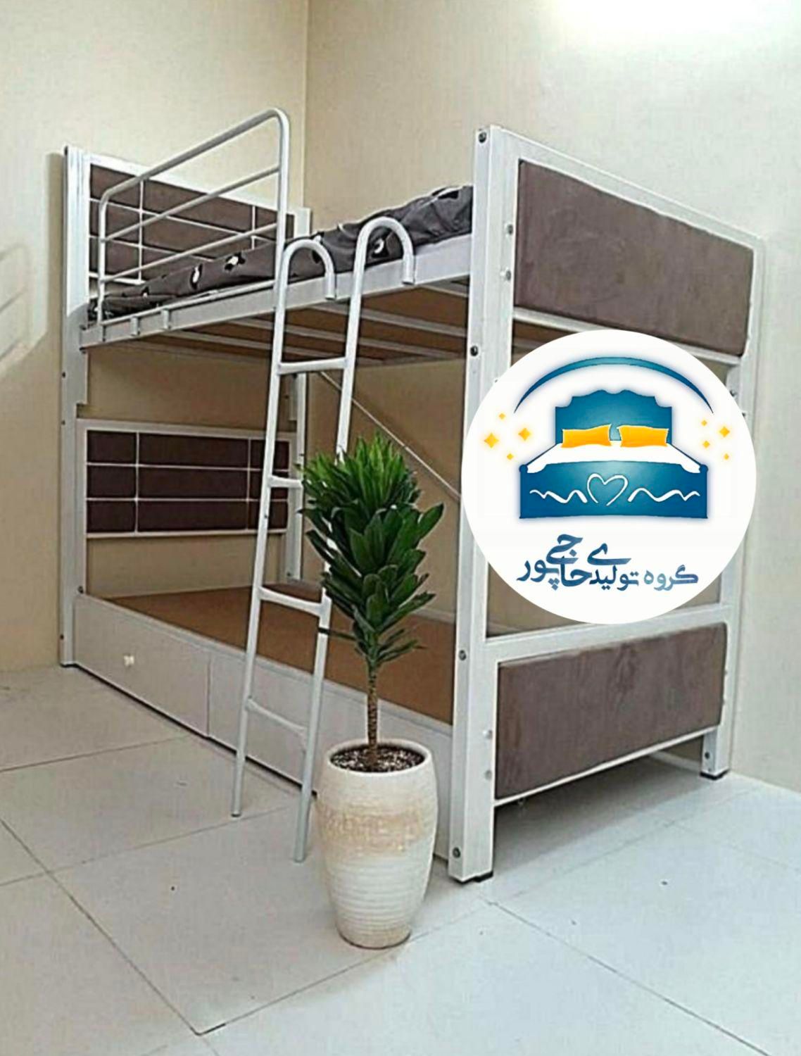 تخت خواب دو طبقه حاجی پور(تختخواب۲دوطبقه)تشک پانیذ|تخت و سرویس خواب|مشهد, حسین‌آباد|دیوار