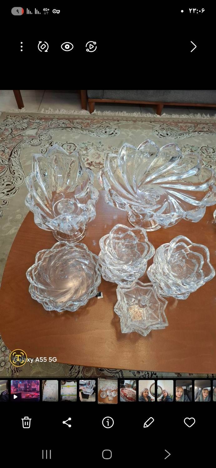 میوه خوری بزرگ و اجیل خوری با شیش تا پیاله|ظروف سرو و پذیرایی|تهران, جلیلی|دیوار