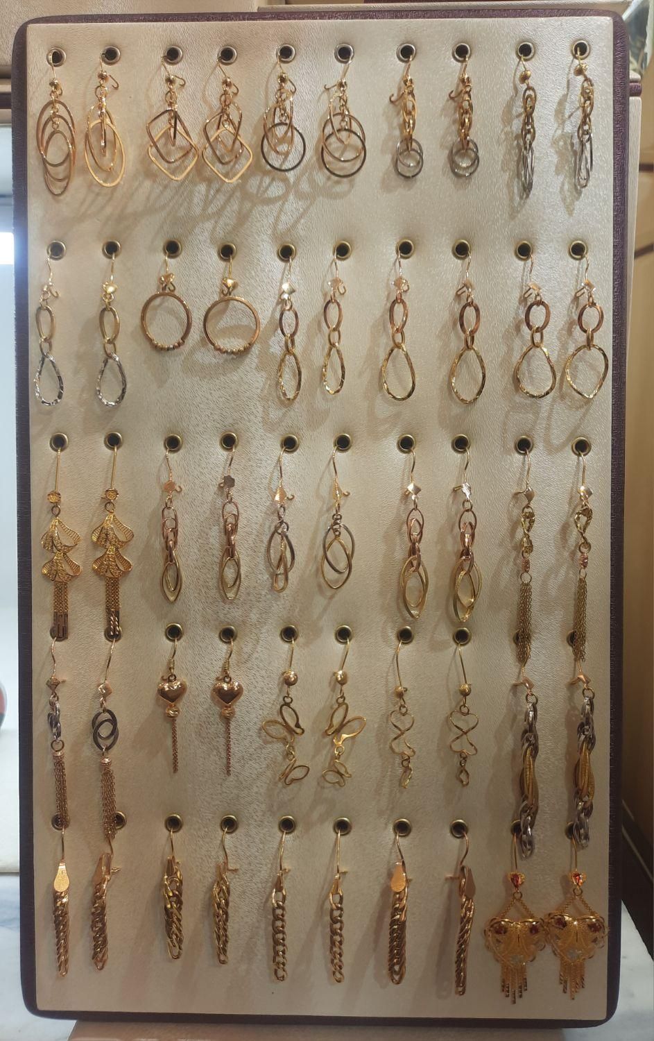 گوشواره طلا شانل تافته سبک وزن|بدلیجات|مشهد, طلاب|دیوار