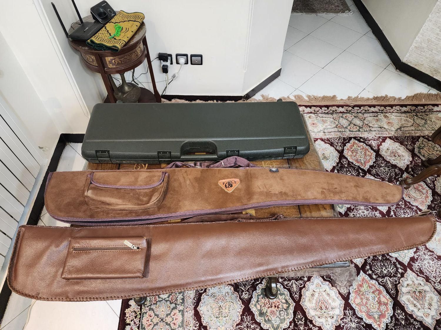 ۳ عدد کیف تفنگ شکاری چرم - جیر- مدل هاردکیس|کوهنوردی و کمپینگ|تهران, شمس‌آباد|دیوار
