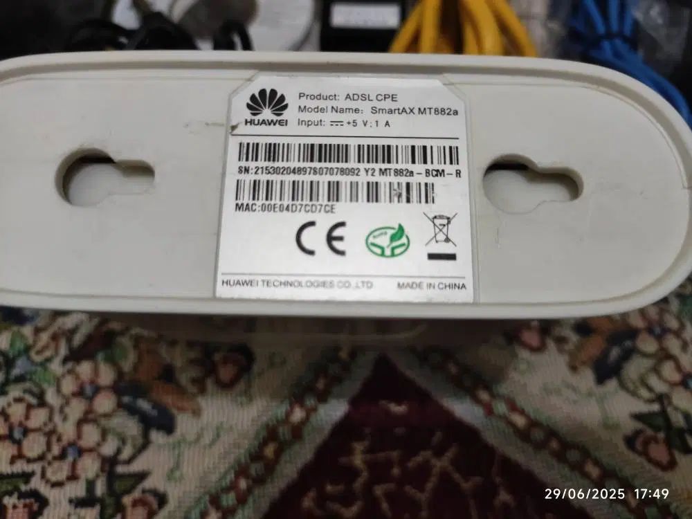 مودم ADSL هواوی مدل SmartAX MT882a|مودم و تجهیزات شبکه|تهران, آذربایجان|دیوار