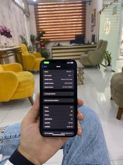 اپل iPhone 12 Pro Max ۱۲۸ کاملا سالم پک اصلی|موبایل|تهران, میدان انقلاب|دیوار