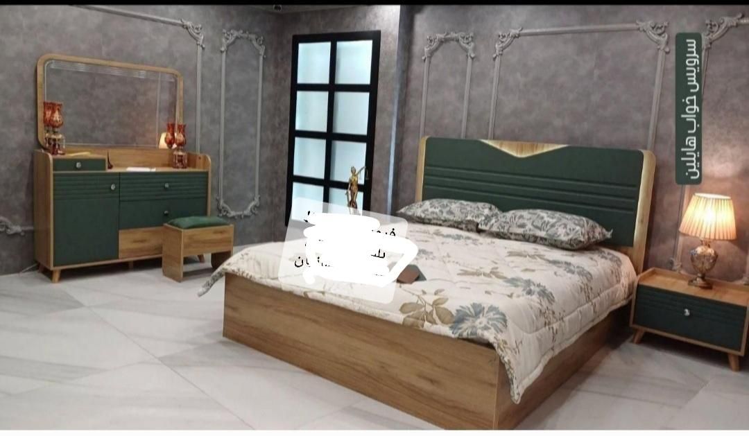 سرویس تخت خواب کویین کیفیت MDF|تخت و سرویس خواب|اهواز, نادری|دیوار