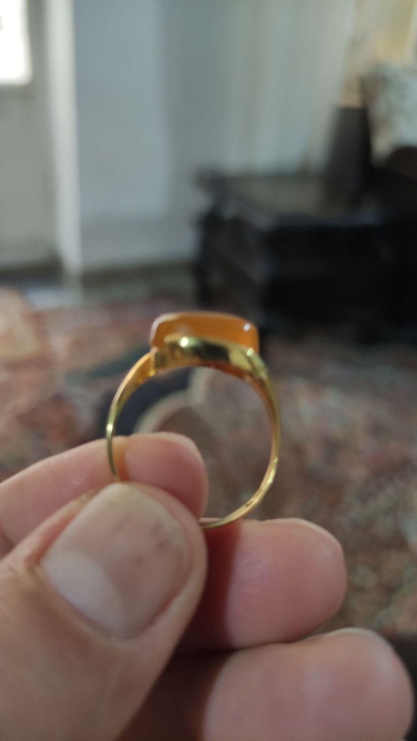 انگشتر طلای عقیق زرد|جواهرات|شیراز, شاهچراغ|دیوار