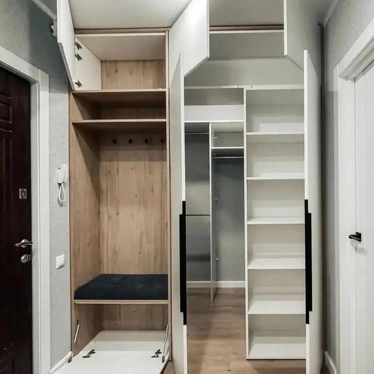 کمد دیواری رنگ نسکافه (کد ۱۳۹۱)|جاکفشی، کمد، دراور|رشت, پیرکلاچای|دیوار