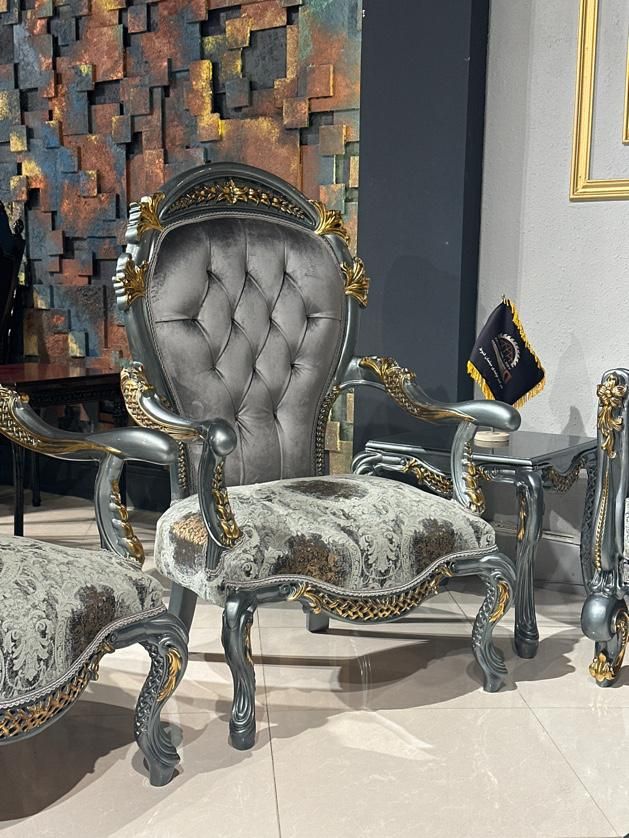 مبل استیل و سلطنتی ۹ نفره گندم|مبلمان خانگی و میز عسلی|مشهد, وکیل‌آباد|دیوار