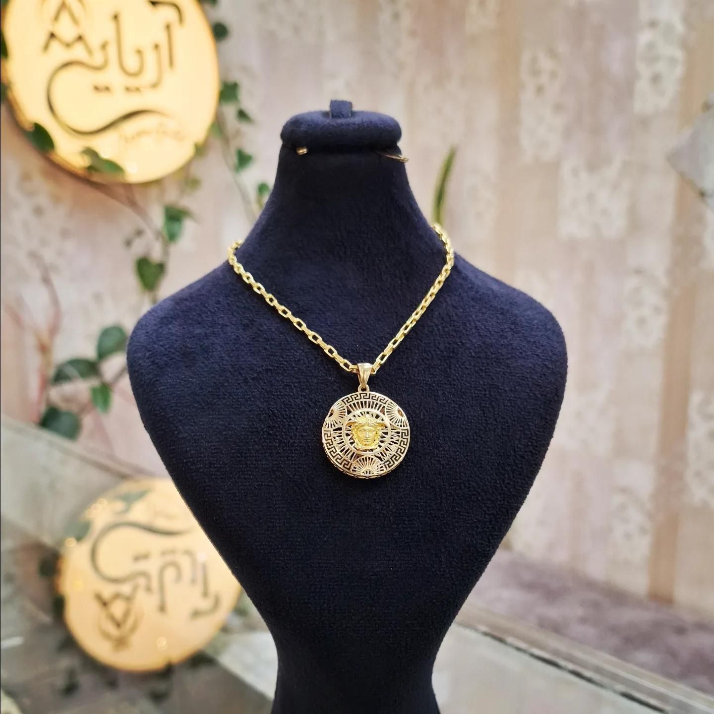 گردنبند ادهم و پلاک ورساچه بدون اجرت ومالیات|جواهرات|رشت, فلسطین|دیوار
