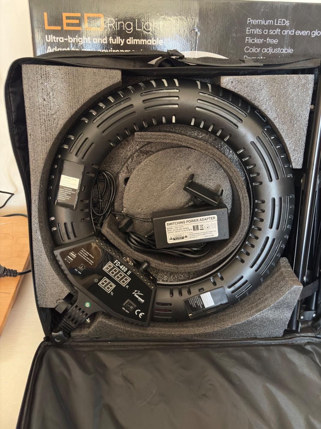 رینگ لایت zeuost fd480 ii|دوربین عکاسی و فیلم‌برداری|اصفهان, زهران|دیوار